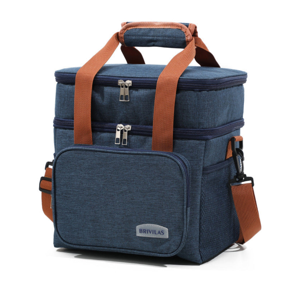 Large Capacity Double Layer Crosbody Lunch Bags