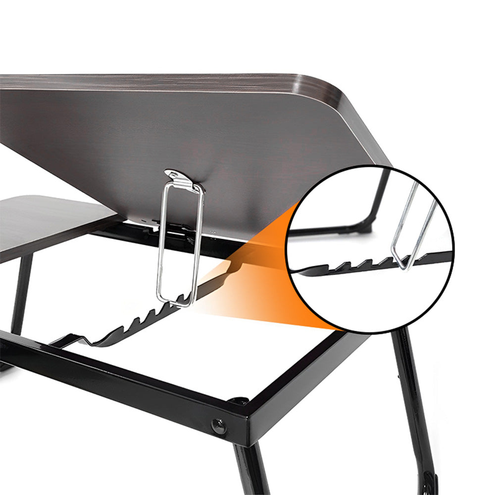 COMFEYA Adjustable Laptop Desk for Bed or Couch - Ergonomic Lap Desk with Cup Holder