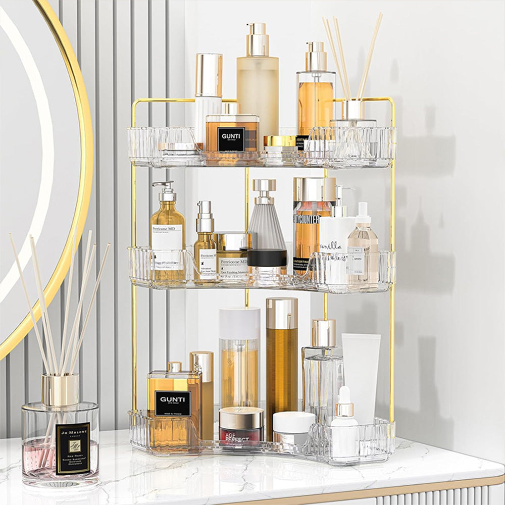 STORFEX 3-Tier Corner Bathroom Counter Organizer