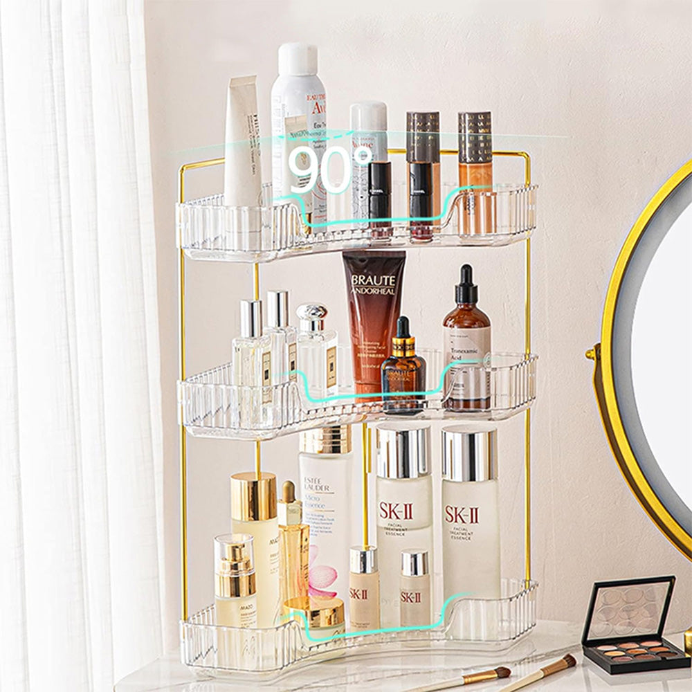STORFEX 3-Tier Corner Bathroom Counter Organizer