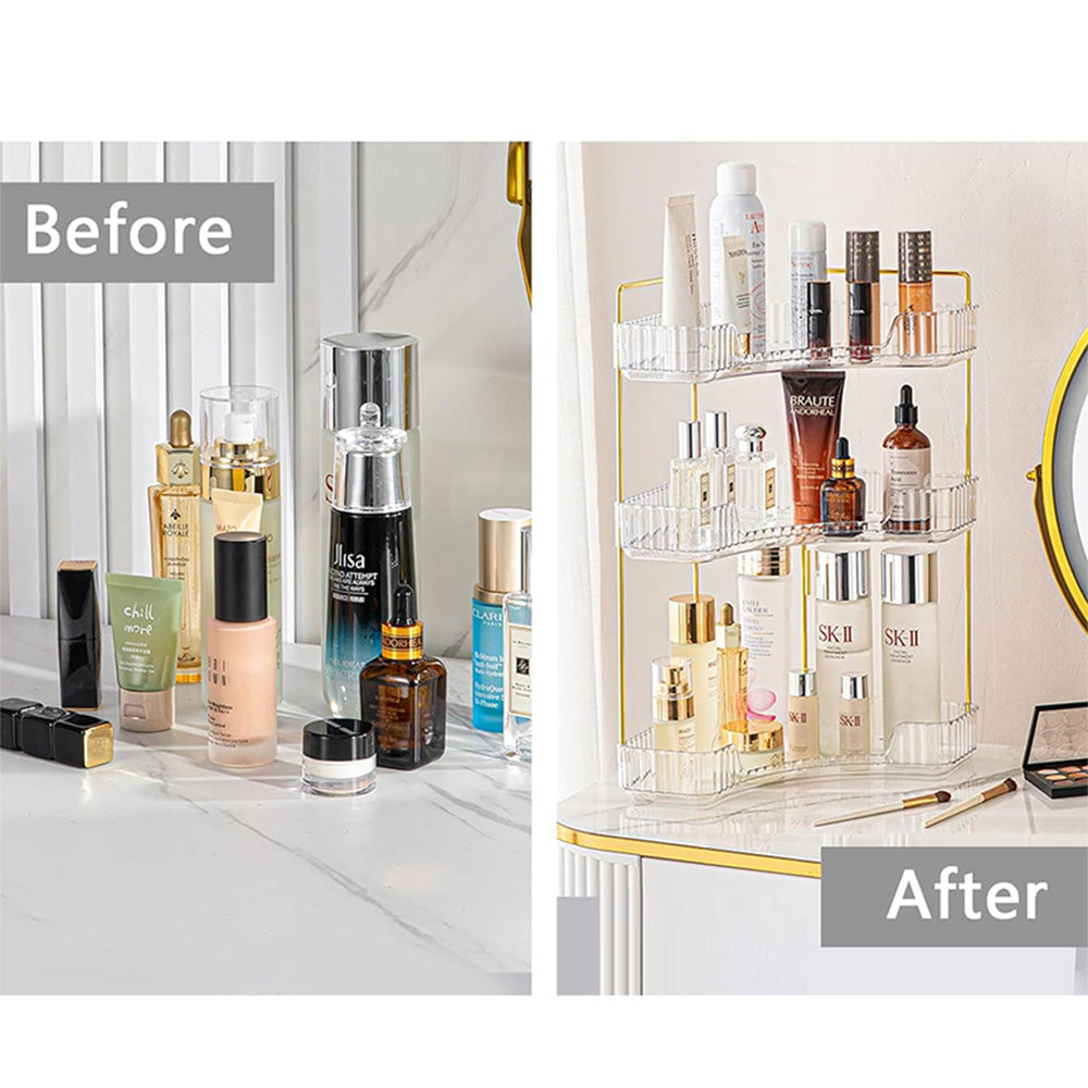 STORFEX 3-Tier Corner Bathroom Counter Organizer