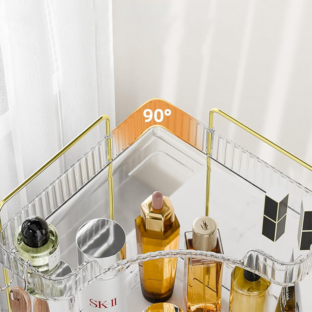 STORFEX 2-Tier Corner Bathroom Counter Organizer