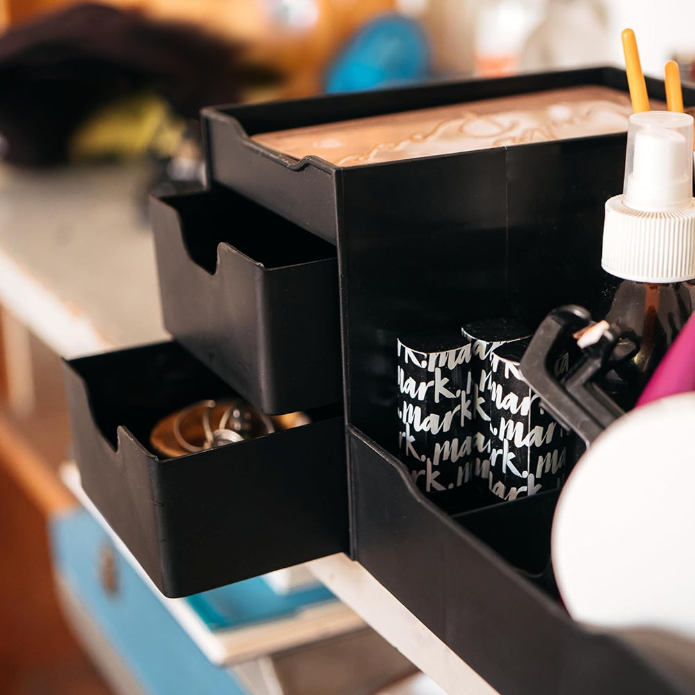 STORFEX Uncluttered Designs Large Black Vanity Organizer