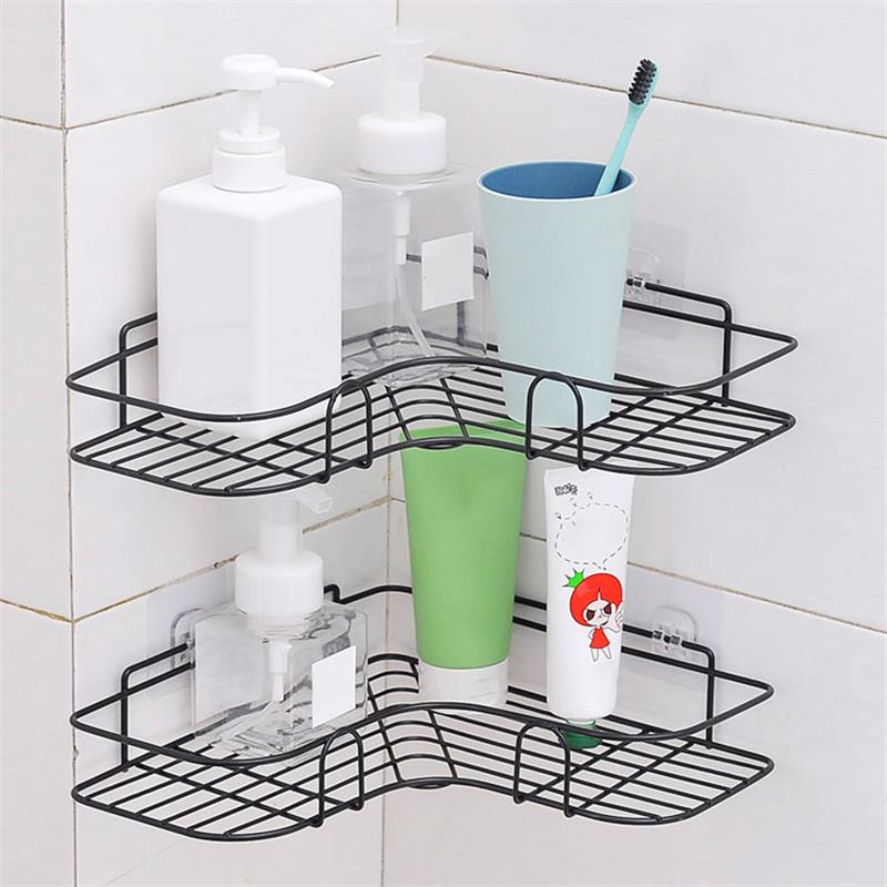 Iron Triangle Rack For Kitchen Bathroom Storage Rack