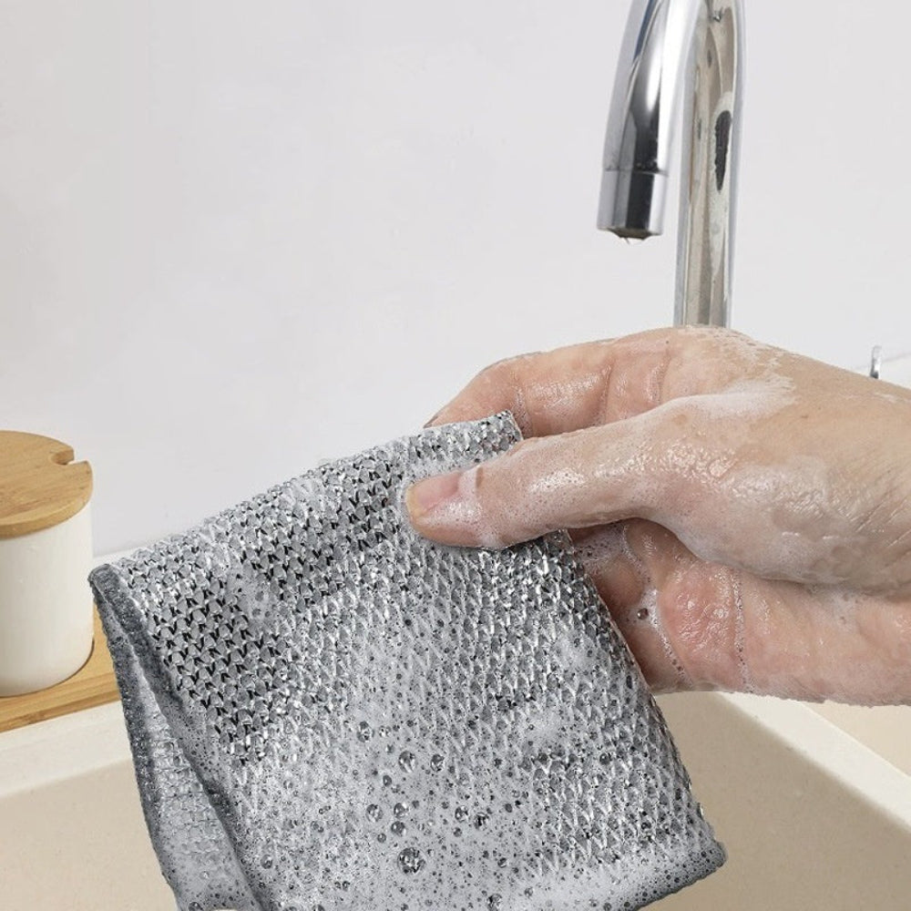 Double-layer Steel Wire Cloth Cleaning Cloths