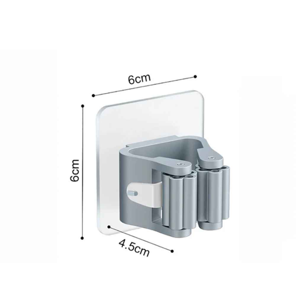 4PCS Wall Mounted Mop Organizer Holder