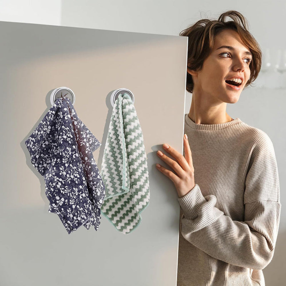 3PCS Non Punching Dishwashing Cloth Storage Clip