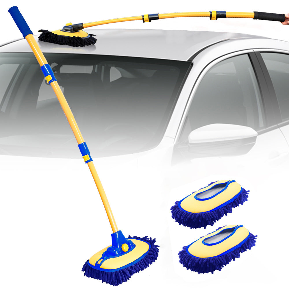 Super Absorbent Telescopic Long Handle Mop Chenille Broom