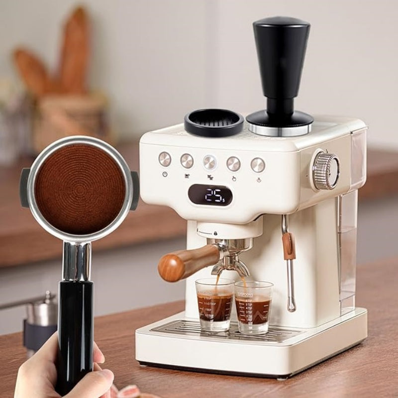 Calibrated Spring Loaded Stainless Steel Espresso Tamper