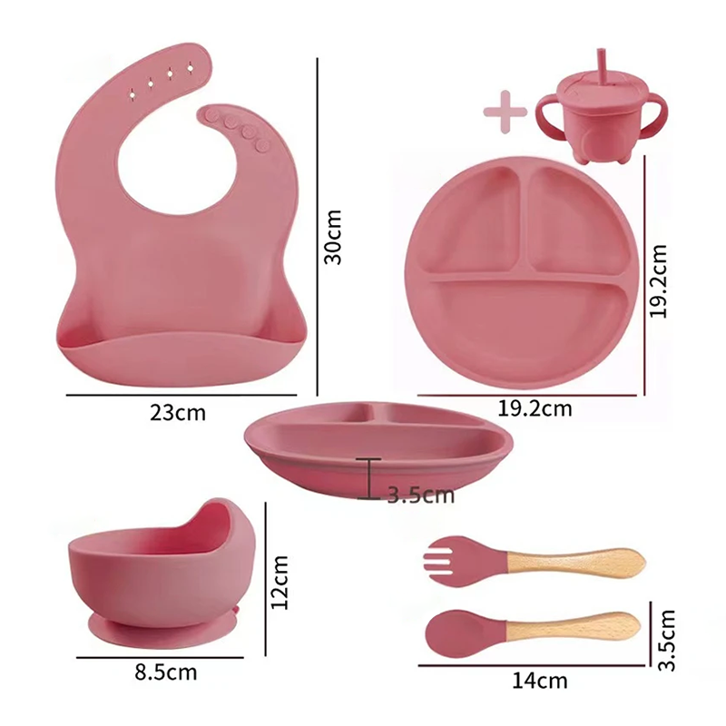 6-Piece Silicone Children's Meal Training Set Cutlery