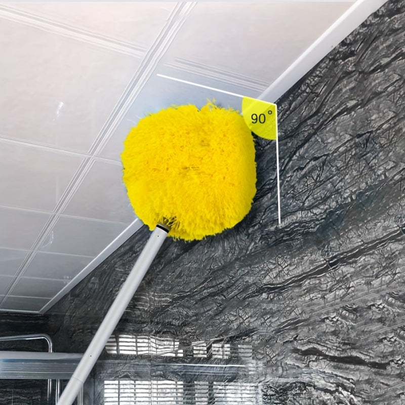 Removable Washable Microfiber Ceiling Fan Duster with Extendable Pole