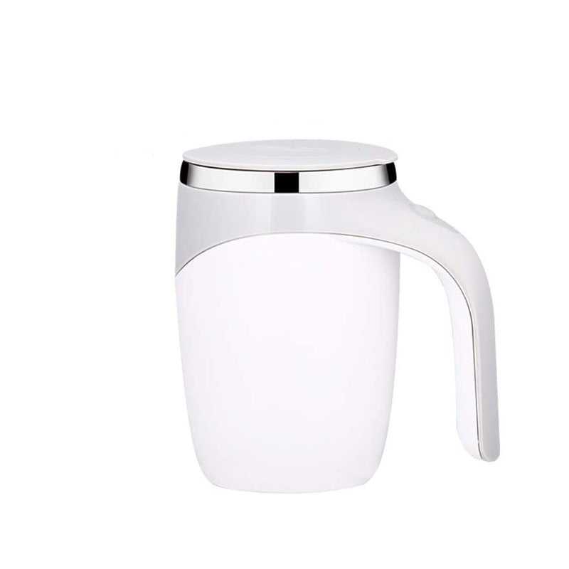 Electric Stainless Steel Rotating Stirring Cup Coffee Mug - Rechargeable