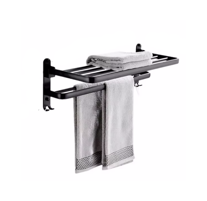 Wall Mount Foldable AluminumTowel Rack