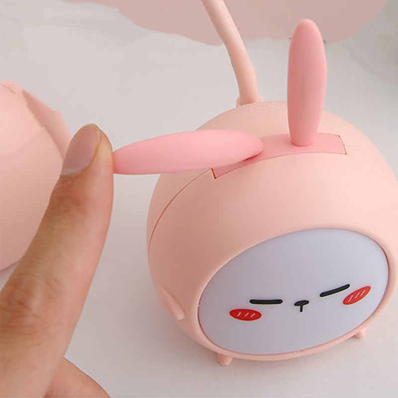 Eye Protective Cartoon LED Desk Night Lamp - USB Rechargeable