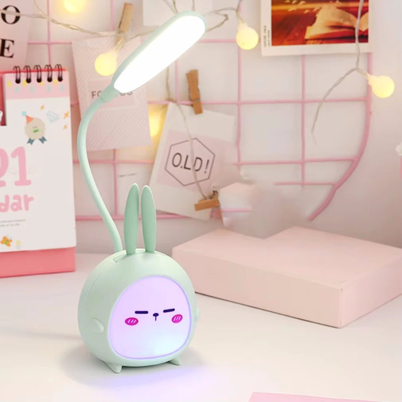 Eye Protective Cartoon LED Desk Night Lamp - USB Rechargeable