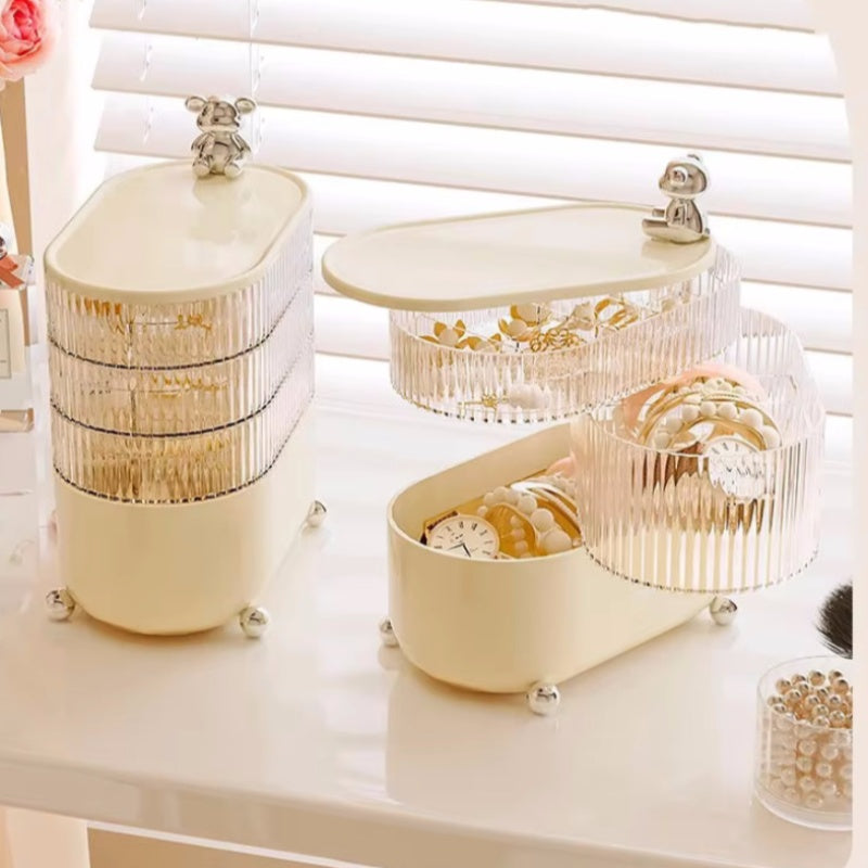 3 Layers Rotating Jewelry Storage Box
