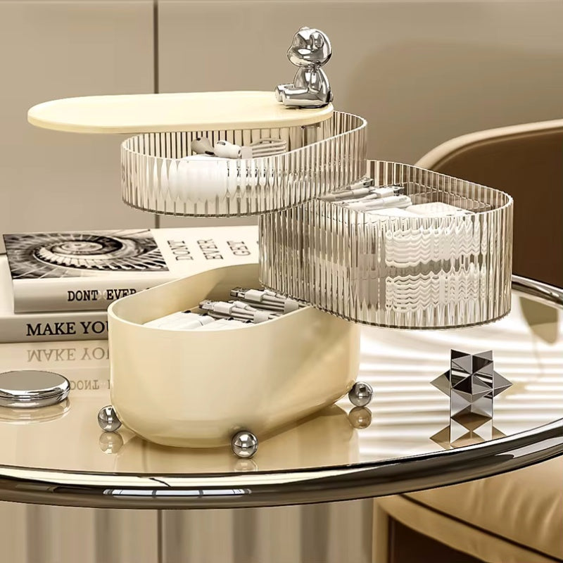 3 Layers Rotating Jewelry Storage Box
