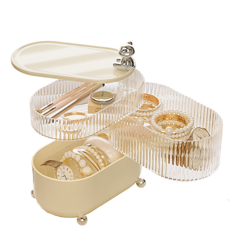 3 Layers Rotating Jewelry Storage Box