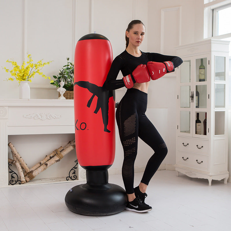 160cm Inflatable Boxing Kicking Sandbag PVC Tumbler Training Target