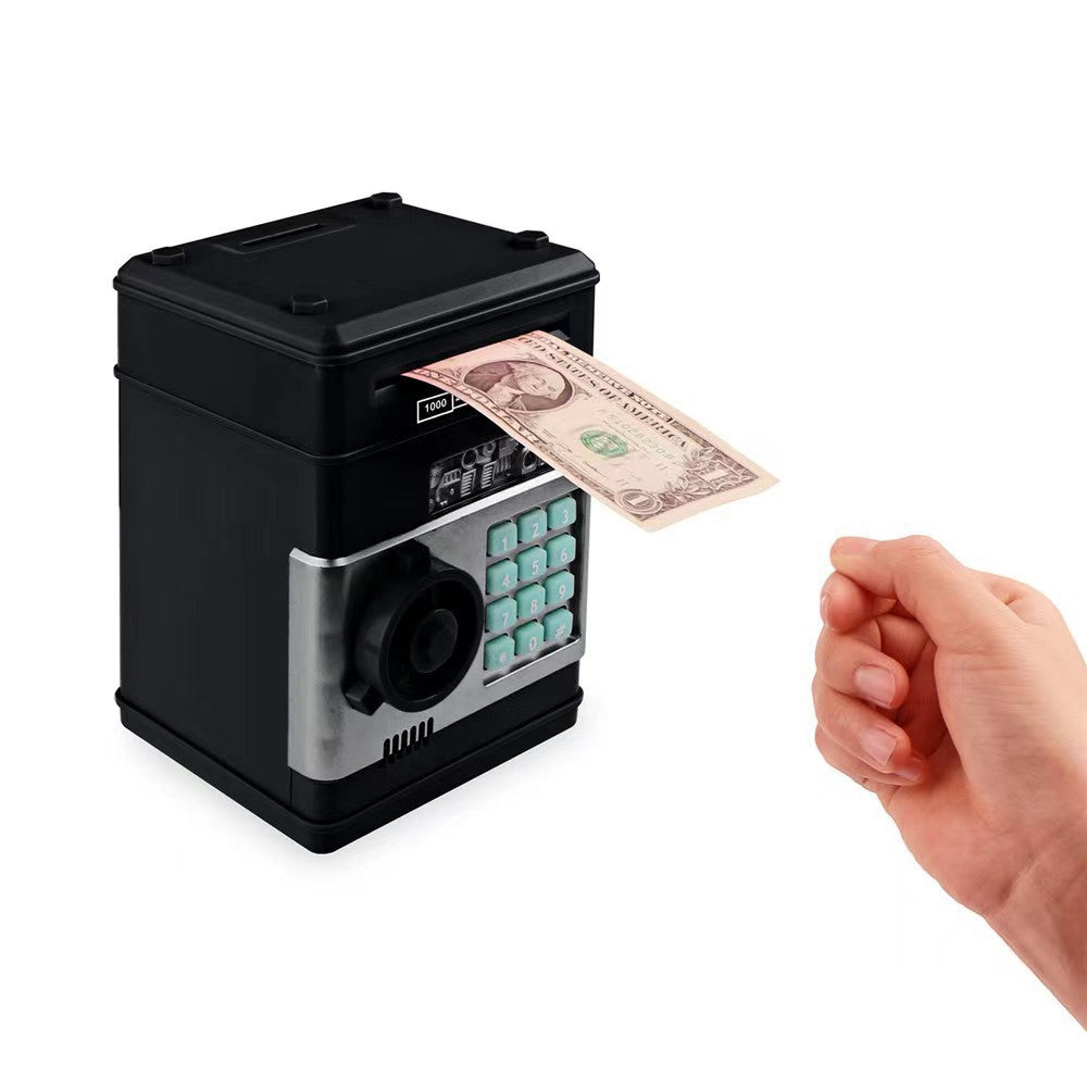 Electronic Piggy Bank Mini Safe Coins Cash Password Counter