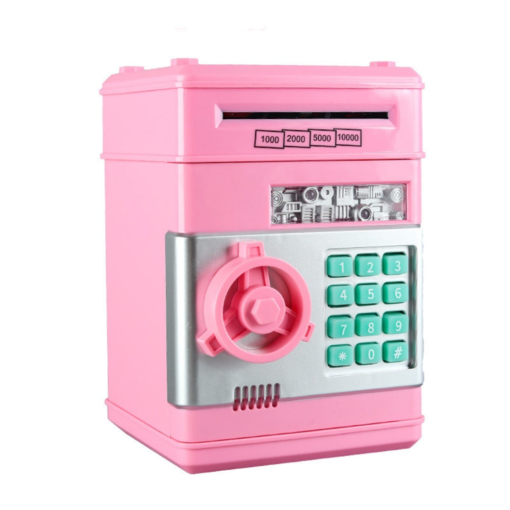 Electronic Piggy Bank Mini Safe Coins Cash Password Counter