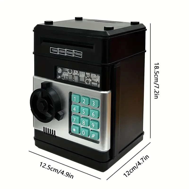 Electronic Piggy Bank Mini Safe Coins Cash Password Counter
