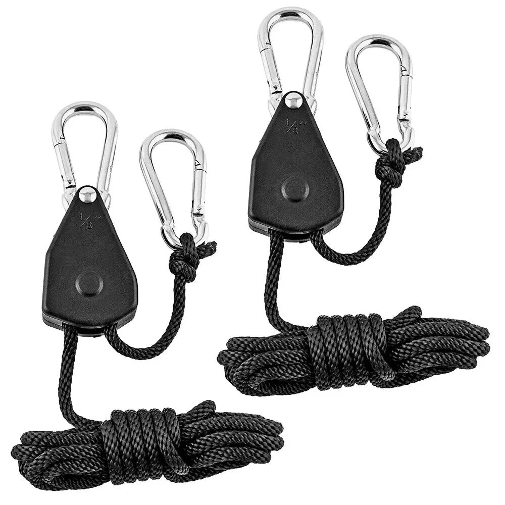 2pcs Adjustable 8inch Reinforced Hangers Hanging Ratchet for Tent