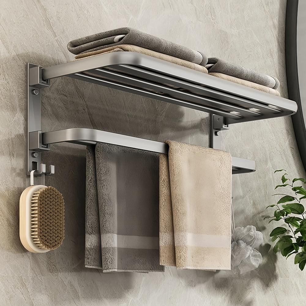 60cm Foldable Wall Mounted Towel Rack