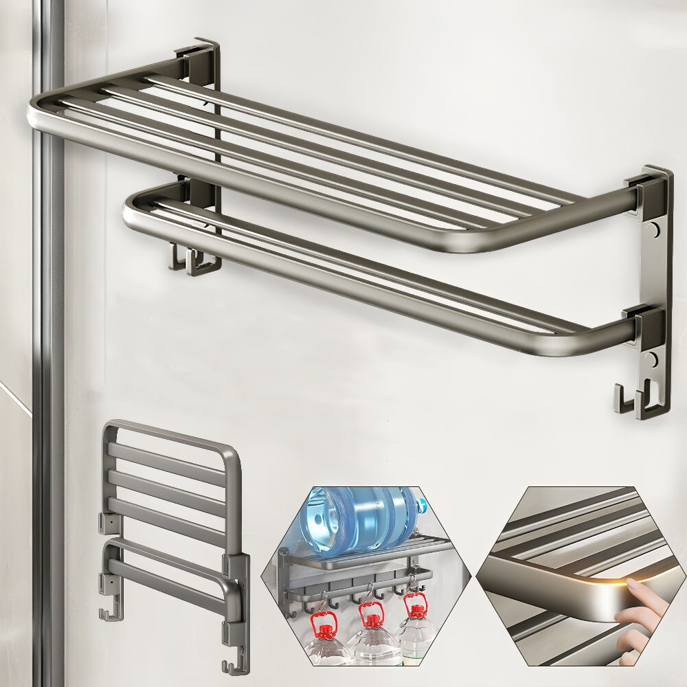 60cm Foldable Wall Mounted Towel Rack