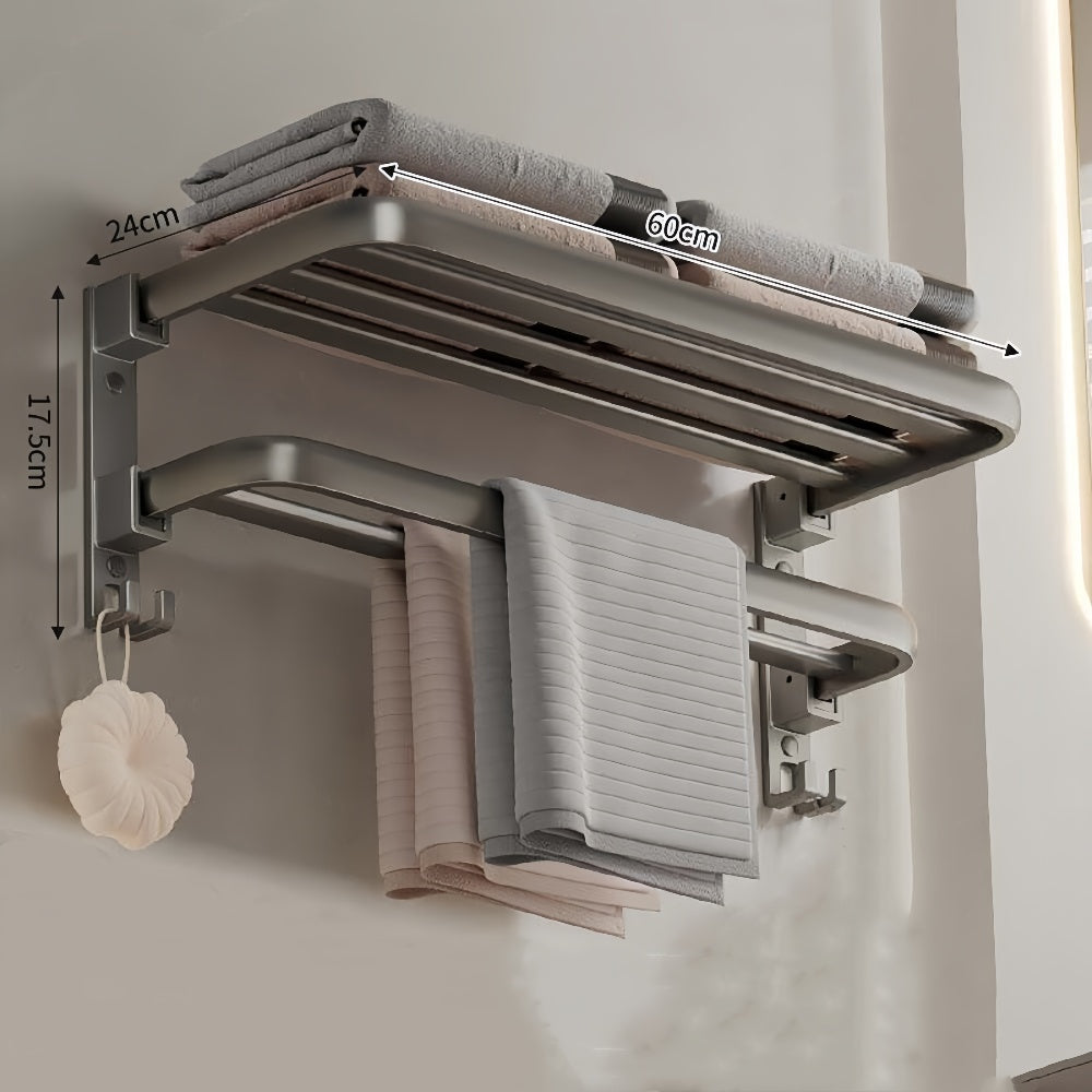 60cm Foldable Wall Mounted Towel Rack