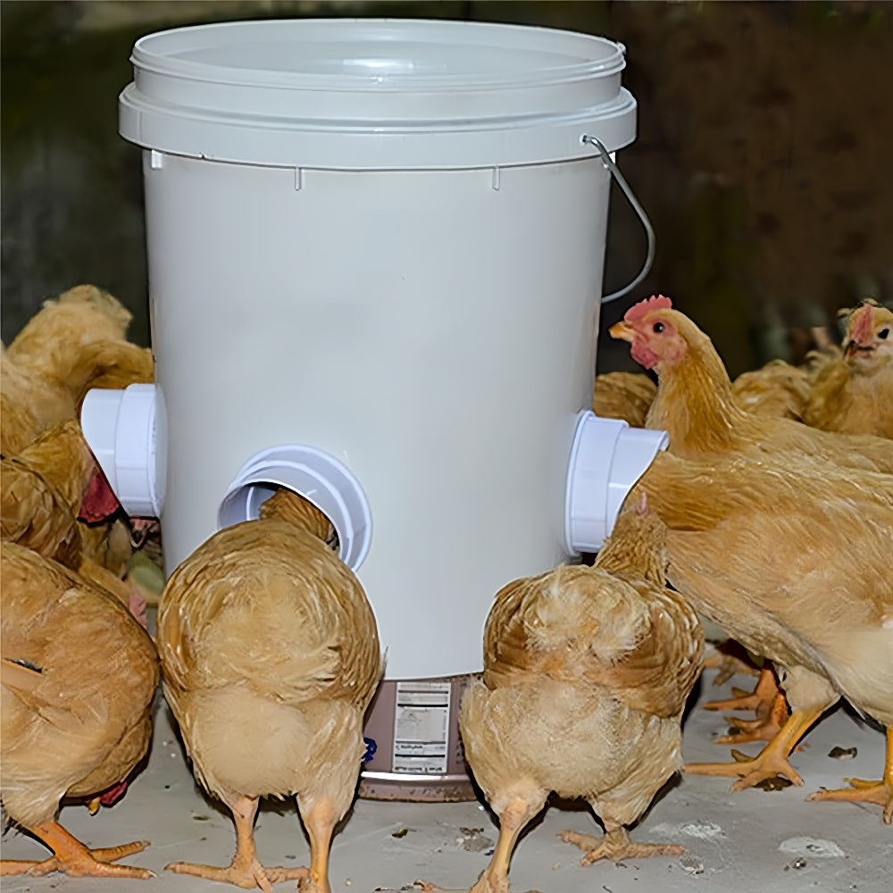 Waterproof No Waste DIY Chicken Feeders Gravity Feed Kit