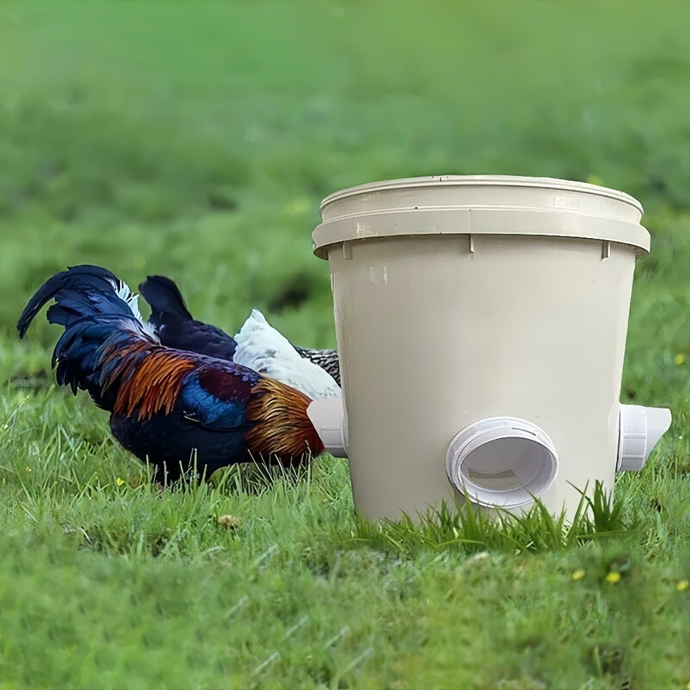 Waterproof No Waste DIY Chicken Feeders Gravity Feed Kit
