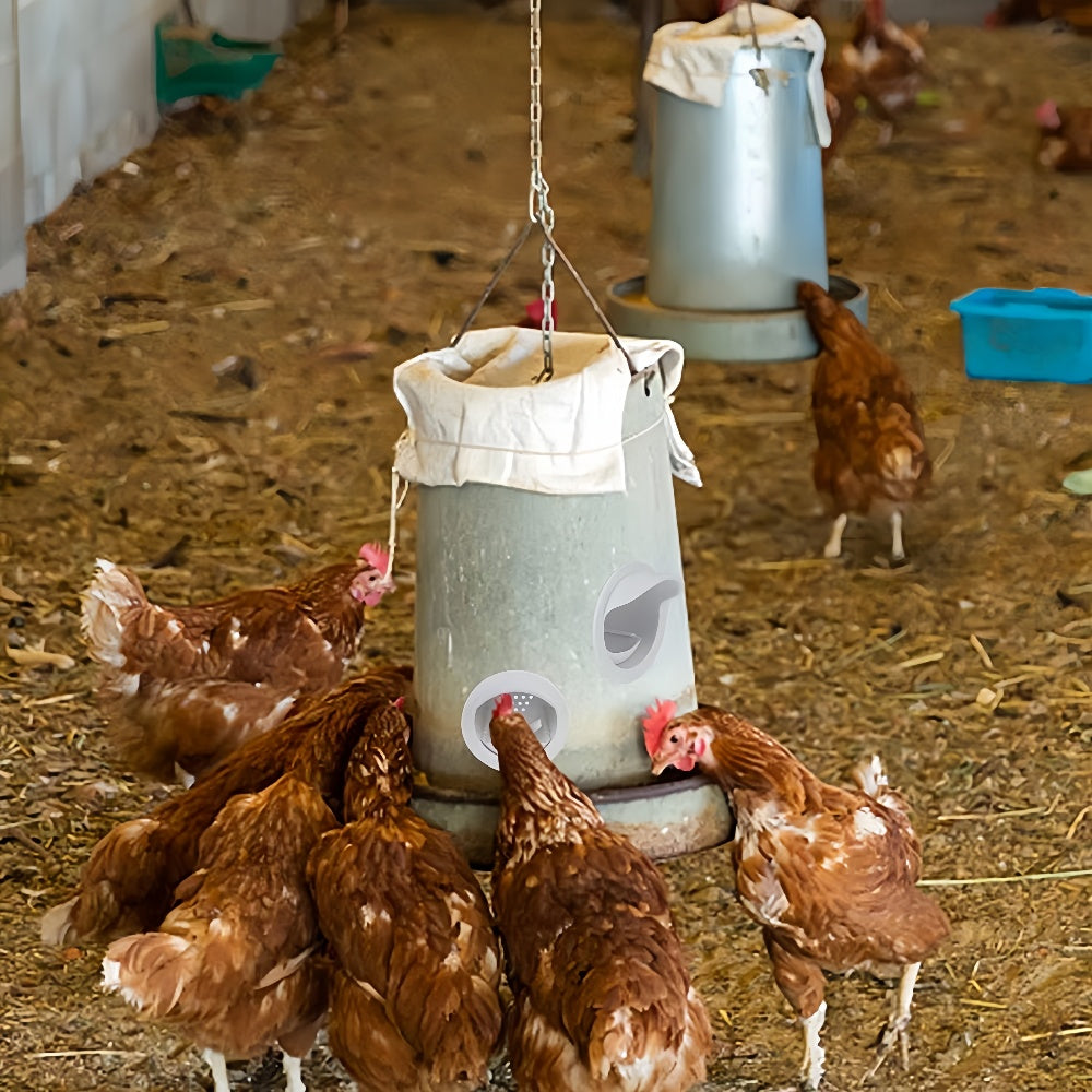 Waterproof No Waste DIY Chicken Feeders Gravity Feed Kit