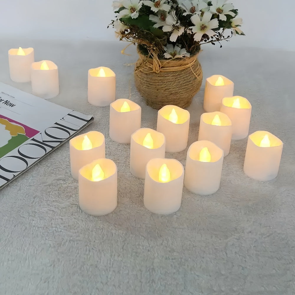 Flameless Battery-Powered LED Tea Light Candles