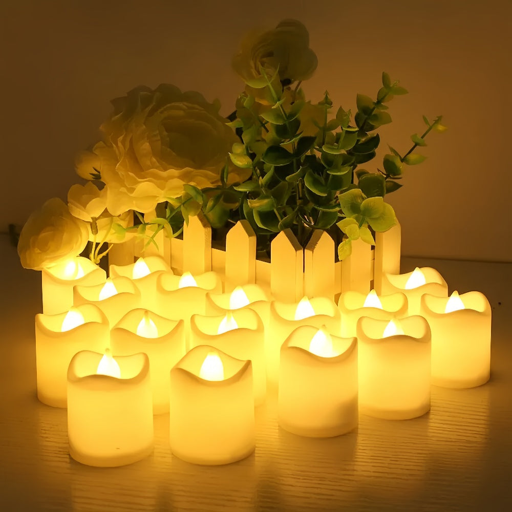 Flameless Battery-Powered LED Tea Light Candles
