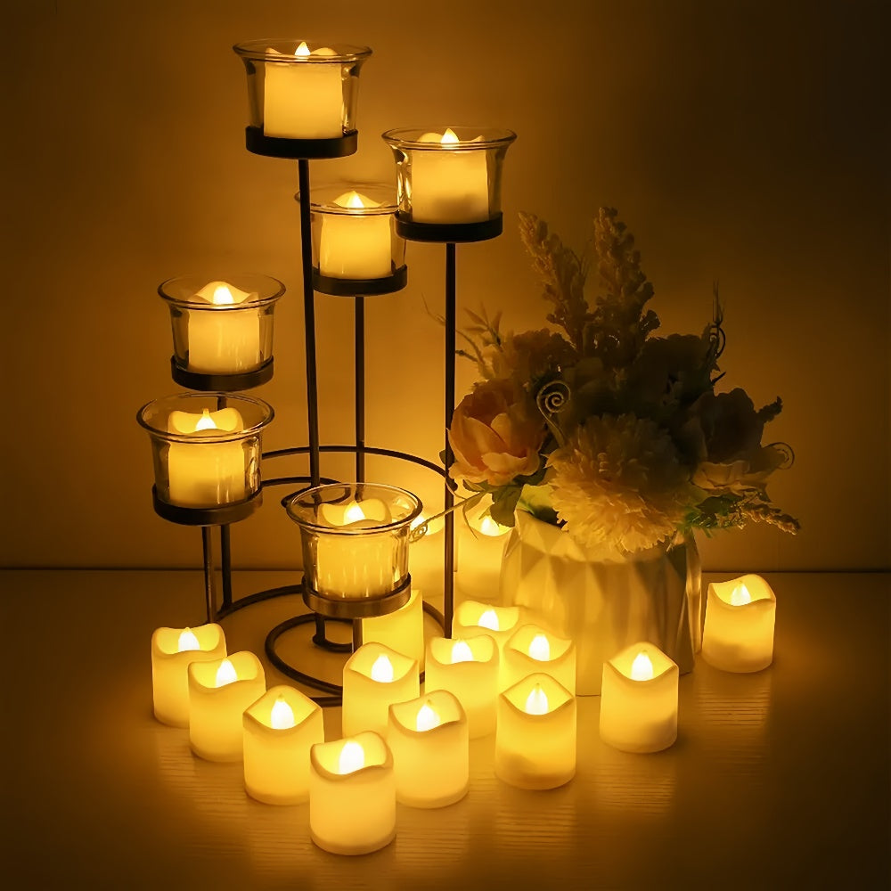 Flameless Battery-Powered LED Tea Light Candles
