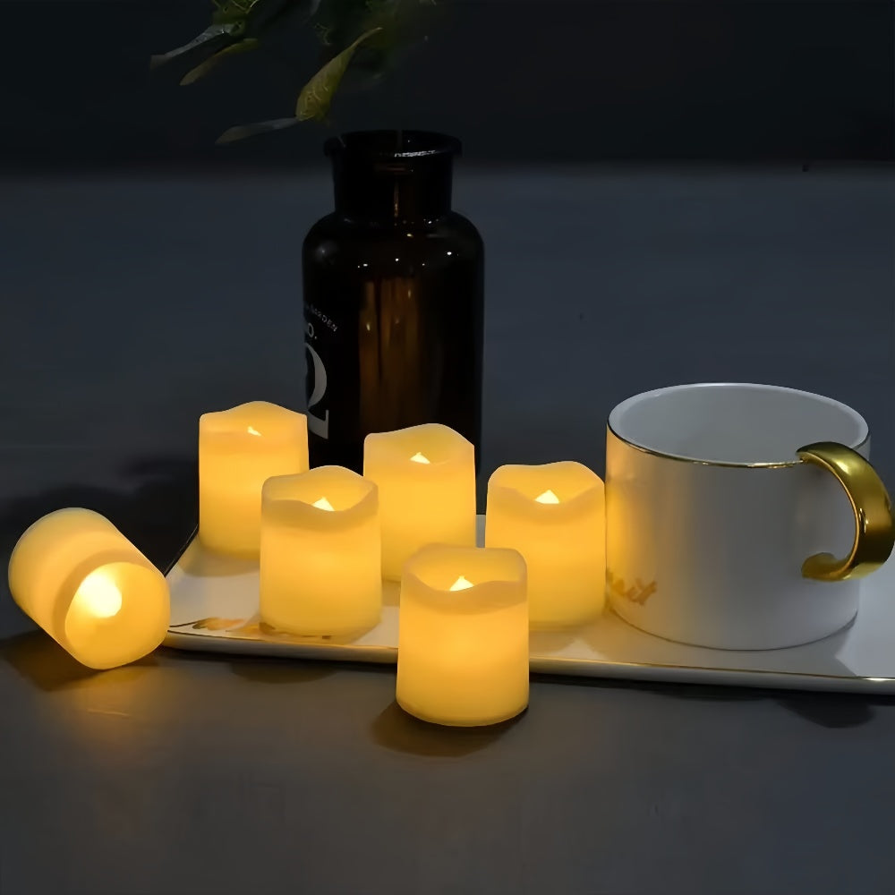 Flameless Battery-Powered LED Tea Light Candles