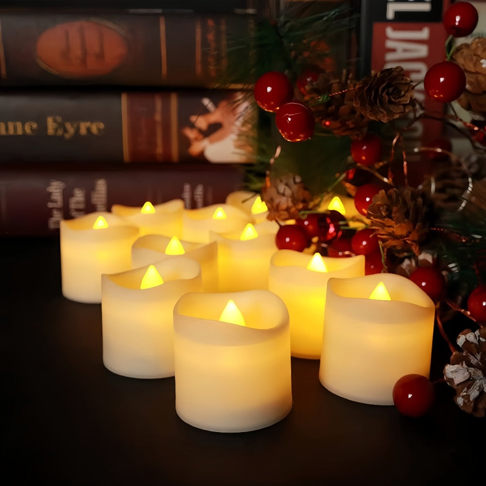 Flameless Battery-Powered LED Tea Light Candles