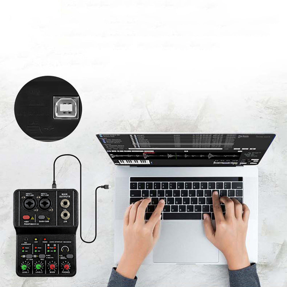 Portable Audio Interface & USB Mixer