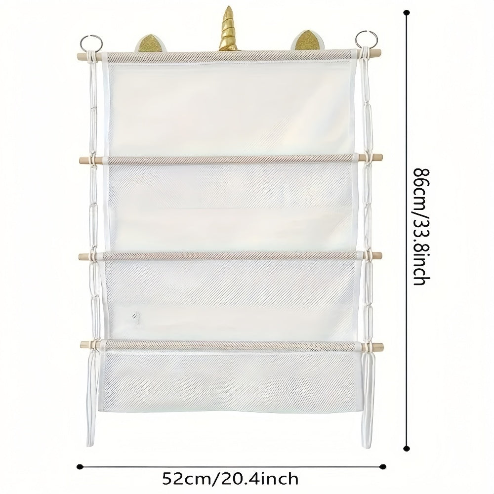 Bohemian Wall Hanging Plush Toy Organizer