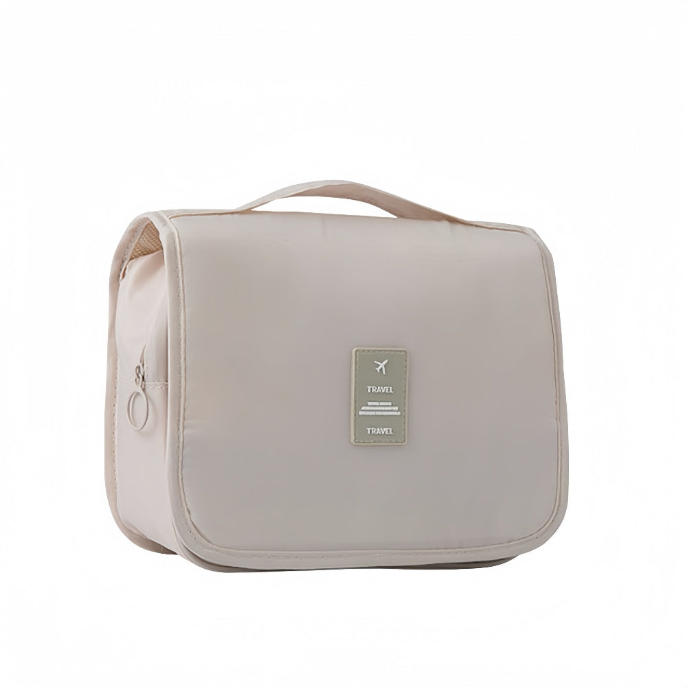 Waterproof Hanging Cosmetic Storage Bag with Mesh Pockets Hook