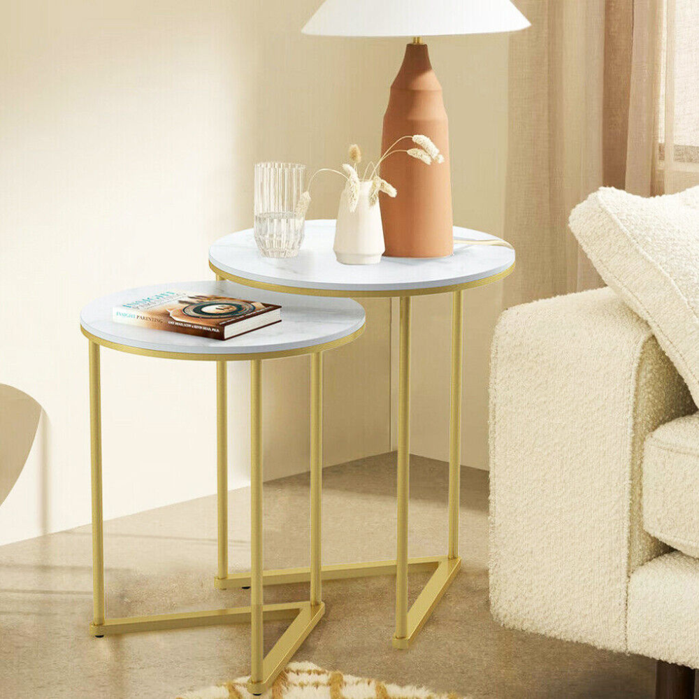 Modern Nesting Coffee Side Table Set