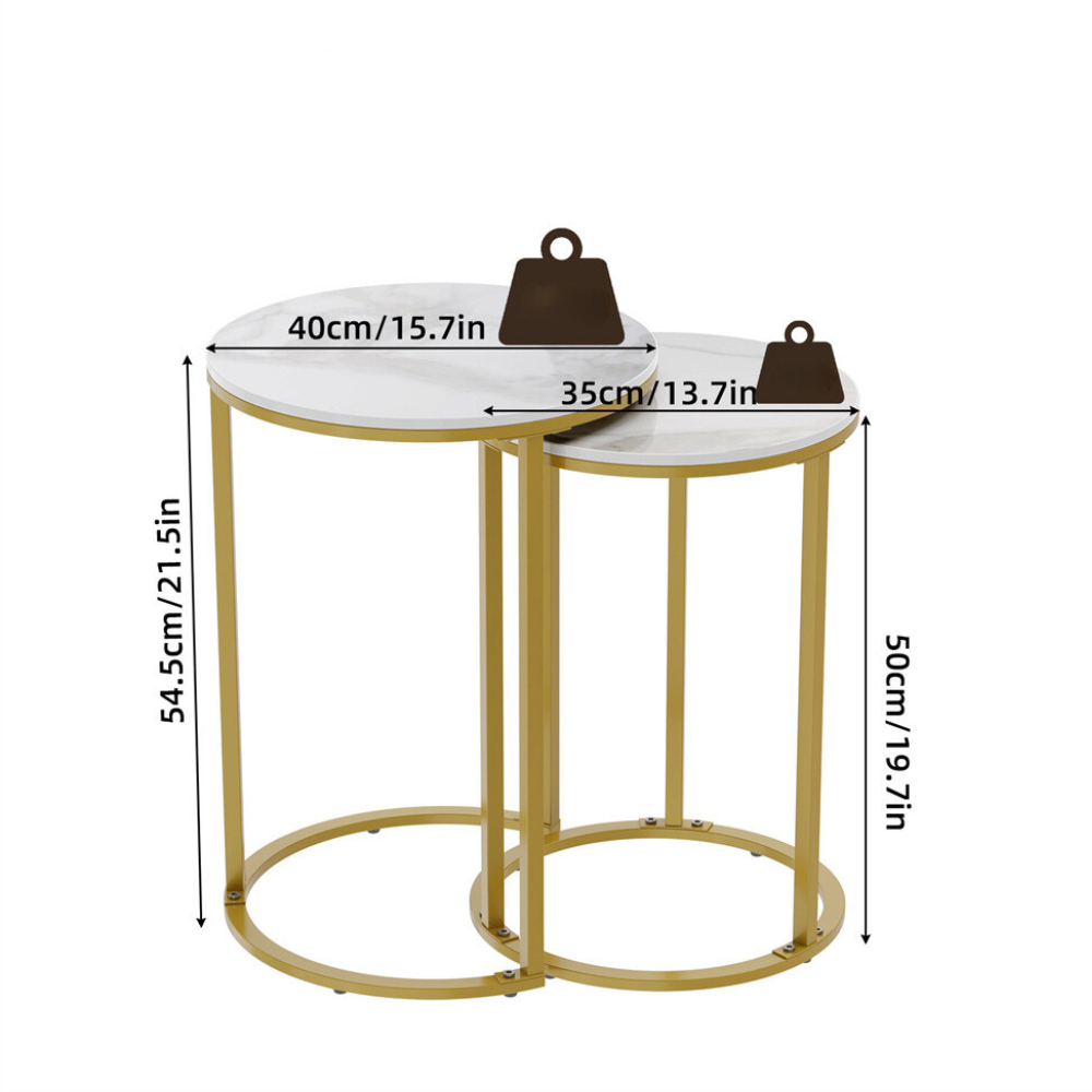 Modern Nesting Coffee Side Table Set