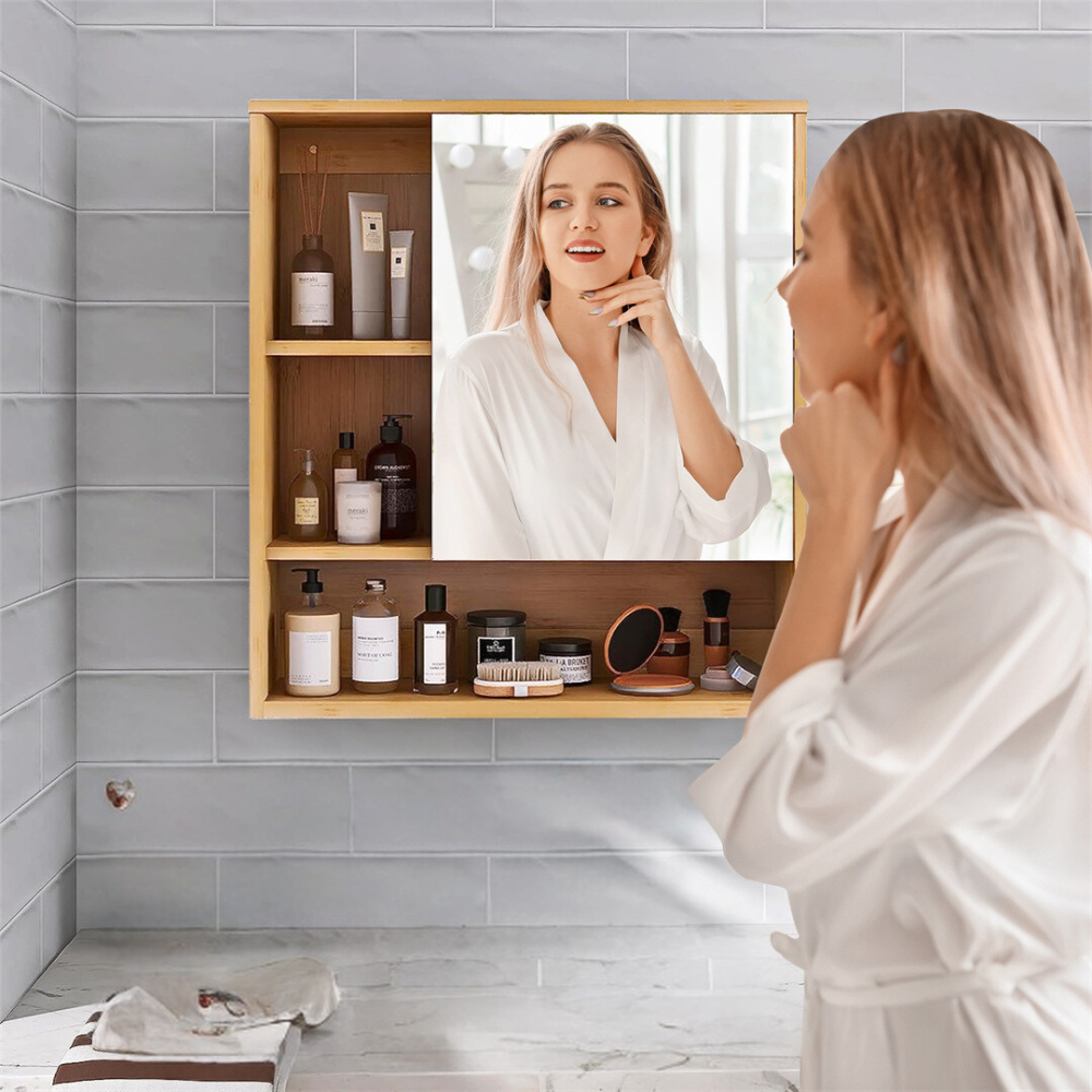 Wall Mounted Bathroom Medicine Cabinet with Storage