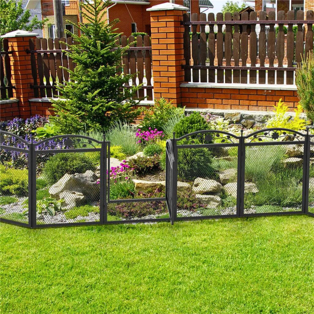 8-Panel DIY Heavy Duty Dog Playpen with Waterproof Pad