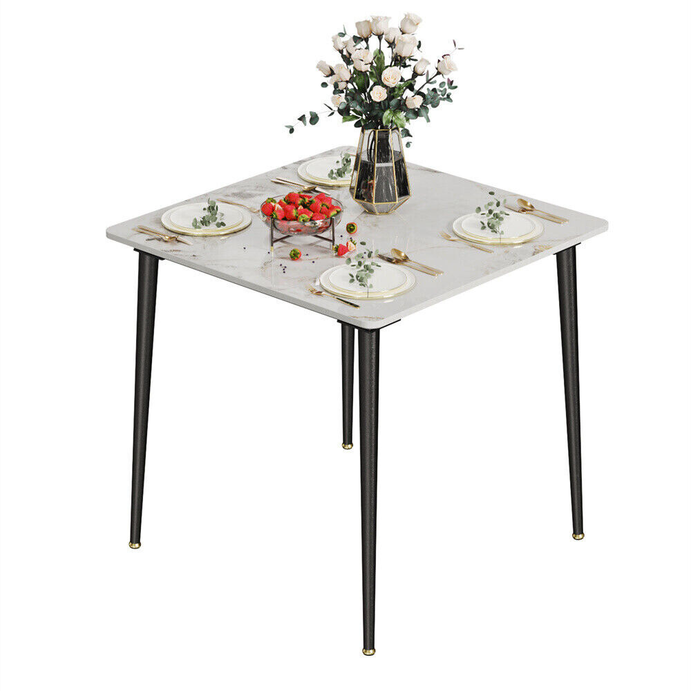 Square Marble Dining Table- Perfect for Restaurants, Kitchens, Cafes and Shops