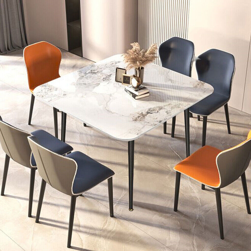 Square Marble Dining Table- Perfect for Restaurants, Kitchens, Cafes and Shops