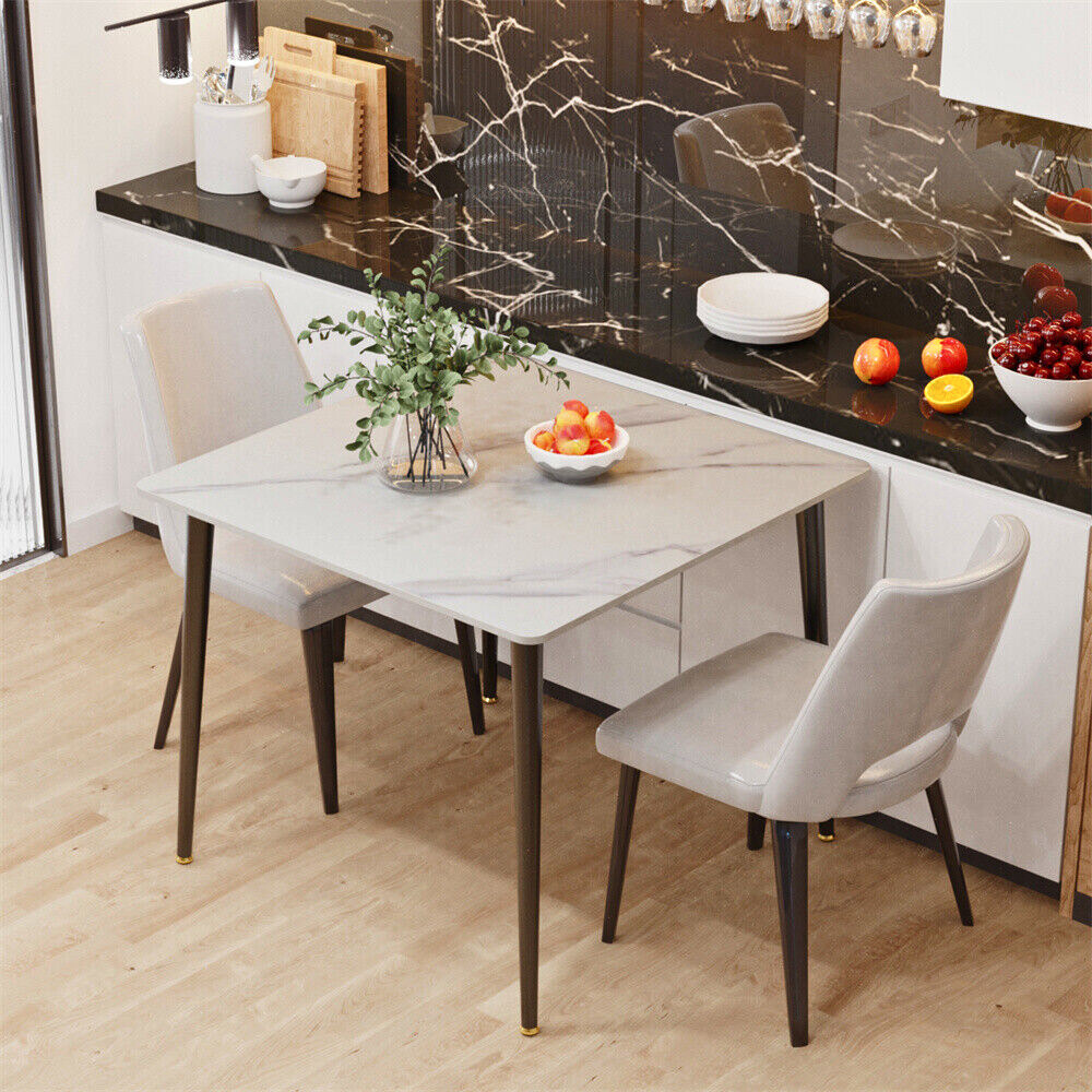 Square Marble Dining Table- Perfect for Restaurants, Kitchens, Cafes and Shops