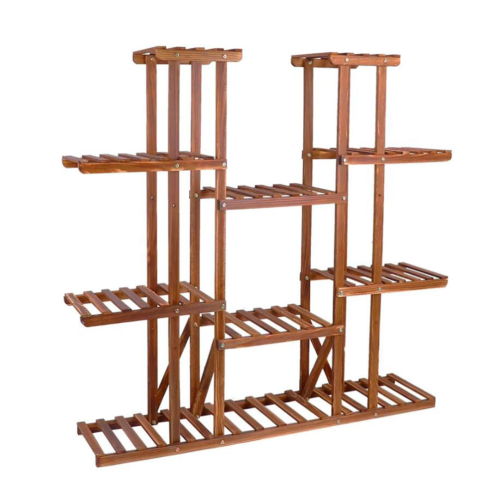 16 Potted Wood Flower Rack Plant Display Storage Shelves