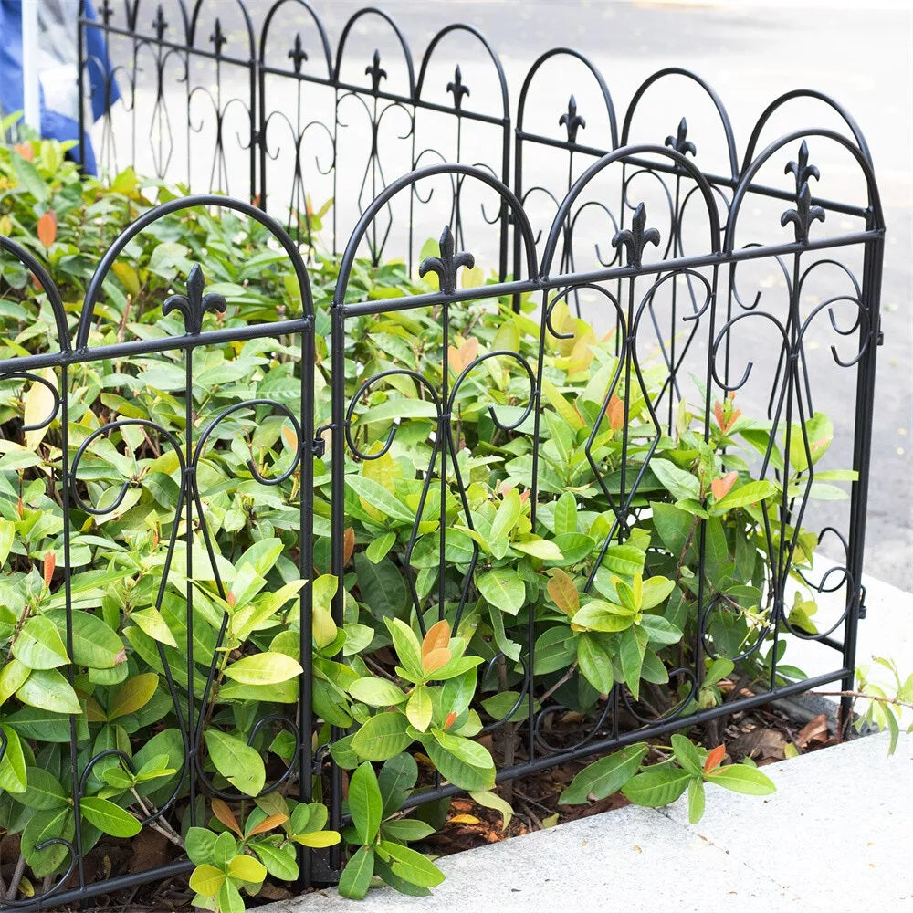5pcs Outdoor Rustproof Landscape Border Folding Patio Fences
